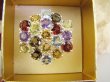 bpee4708 BOSKO PIĘKNY WIELOBARWNY Pierścień Pierścionek naturalny Cytryn, Ametyst, Blue Topaz, Granat, Kwarc Dymny r.18 SREBRO 925 # - 8