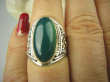 bpe6560 Ażurowy Delikatny Pierścień Zielony ONYKS - regeneruje SERCE, EGZEMY, PAMIĘĆ r.16 Srebro 925 - 5