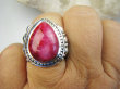 bpe9666 BARDZO NAMIĘTNY Pierścień niesamowicie zdobiona OBRĄCZKA !!! Orientalny Pierścień CUDO Pierścionek Rubin Indyjski r.15 / r.16 Srebro 925 # - 4