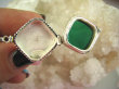 bpe6306 Biżuteria Orientalna !!! Otwierany Pierścień na Zdjęcia, Marzenia lub truciznę SEKRETNIK Zielony ONYKS r.14 Srebro 925 # - 5