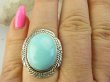 bpe8884 Niezwykły OKAZ Pierścień Pierścionek naturalny Błękitny TURKUS ARIZONA Turkusy r.16 egzotyczne Srebro 925 # - 2