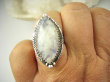 bpe9084 Orientalna Piękność Pierścień Pierścionek Niebiesko Chabrowy KAMIEŃ KSIĘŻYCOWY r.18 Srebro 925 # - 4