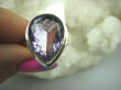 bpee2899 BAŚNIOWY OKAZ !!! Pierścień szlifowany AMETYST najwyższa jakość kamienia r.15 grube lśniące Srebro 925 # - 3
