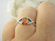 bpee4419 Delikatny śliczny Pierścień Pierścionek naturalny szlifowany Karneol r.15 Srebro 925 - 6