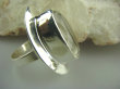bpee2491 Kryształowy kapelusz BŁYSZCZĄCY Klejnot 3.2 cm Pierścień KRYSZTAŁ GÓRSKI - naturalny odpromiennik r.16 w szerokiej otoczce ze srebra Srebro 925 # - 3