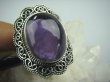 bpe5155 Biżuteria Orientalna !! Pierścień naturalny AMETYST w morskich falach - kamień mądrości (migrena, bezsenność) r.14 Srebro 925 # - 4