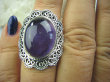 bpe5155 Biżuteria Orientalna !! Pierścień naturalny AMETYST w morskich falach - kamień mądrości (migrena, bezsenność) r.14 Srebro 925 # - 10
