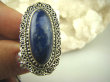 bpe6289 EGZOTYCZNA DAMA !!! Orientalny Długi Pierścień Królewski Lapis Lazuli - strażnik prawdy i mądrości r.17 Srebro 925 # - 8