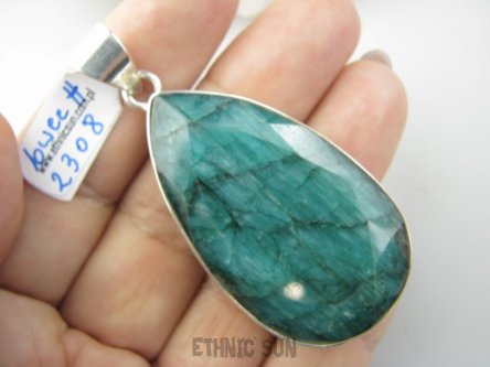 bwee2308 SZMARAGDOWA Kropla  Olbrzym aż  6,1cm Okaz 28 gramów !! Wisior zawieszka Szmaragd Indyjski w klasycznej oprawie Szmaragdy KAMIEŃ MIŁOŚCI lśniące Srebro 925 #