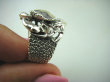 bpe6146 Przepiękny MASYWNY Duży Pierścień Morski KRAB cały ze srebra regulowany r.15, r.16, r.17, r.18 Srebro 925 # - 11