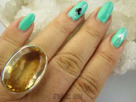 bpee4299 OBŁĘDNY WIELKOLUD 25g Ogromny Niezwykły Słoneczny Złoty Okaz  !!! Lśniący Duży Pierścień Pierścionek Słoneczny CYTRYN - kamień Antycukrzycowy r.17 Srebro 925 #