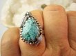 bpe9187 Biżuteria Egzotyczna PIERŚCIEŃ Pierścionek z naturalnym Turkusem Turkus - opiekun ciała i duszy Turkusy r.19 Srebro 925 # - 4