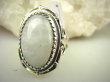 bpe8570 Biżuteria Orientalna !!! Pierścień Pierścionek Kamień Księżycowy r.15/ r.16 Srebro 925 # - 9