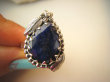bpee4252 Czarodziejsko Piękny CUDOWNY Pierścień Pierścionek Szafir Indyjski w orientalnej oprawie Szafiry r.17 Srebro 925 # - 4