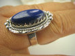 bpe7908 Orientalny Pierścień Królewski Lapis Lazuli - strażnik prawdy i mądrości r.21 Srebro 925 # - 3