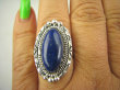bpe7908 Orientalny Pierścień Królewski Lapis Lazuli - strażnik prawdy i mądrości r.21 Srebro 925 # - 5