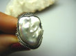 bpee2011 Duży Pierścień Naturalna hodowlana DUŻA OPALIZUJĄCA PERŁA BIWA r.15 Srebro 925 - 4