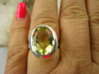 bpee3439 Genialny TAK Piękny ! Pierścień Słoneczny żółty CYTRYN LEMON  - OKAZ NAJWYŻSZA JAKOŚĆ KAMIENIA Cytryn - kamień antycukrzycowy r.17 Srebro 925 # - 2