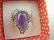 bpe9451 Czarodziejsko Piękny Orientalny Pierścień Pierścionek z Ametystem Ametyst - kamień mądrości r.17 Srebro 925 # - 10