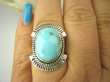 bpe8539 Niezwykły OKAZ Piękny Pierścień Pierścionek naturalny Błękitny TURKUS ARIZONA Turkusy r.17/ r.18 egzotyczne Srebro 925 # - 2