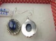 bke1229 Egzotyczne Lekkie Kolczyki z królewskimi Lapis Lazuli z pirytem w orientalnej oprawie Srebro 925 - 5