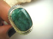 bpee2697 Szmaragdowe cacko  - Pierścień zielony Szmaragd Indyjski Szmaragdy r.17 Srebro 925 # - 5