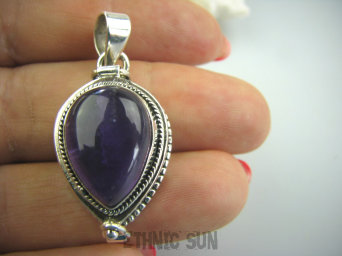 bwe2418 Sekretnik Na Zdjęcia lub Marzenia Piękny otwierany Wisior Ametyst - kamień mądrości Srebro 925 #