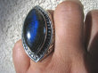 bpe4313 Masywny GIGANT 23 GRAMY !!  Niezwykły OKAZ Pierścień Labradoryt Spektrolit kamień Zorzy Polarnej r.21 Srebro 925 # - 5