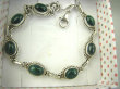 bb3195 Delikatna Ślicznotka ORIENTALNA Bransoleta zielony MALACHIT - pobudza kreatywność Srebro 925 # - 4