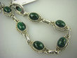 bb3195 Delikatna Ślicznotka ORIENTALNA Bransoleta zielony MALACHIT - pobudza kreatywność Srebro 925 # - 5