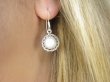 bkee1119 Śliczne Delikatne lekkie Kolczyki biała Perła Perły Hodowlane - osteoporoza Srebro 925 - 10