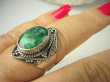 bpee3685 SZMARAGDOWY KLEJNOT !!!! Delikatny Pierścień Szmaragd Indyjski Szmaragdy r.19 Srebro 925 - 6