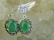 bke1219 Piękne Lekkie Egzotyczne Kolczyki ZIELONY ONYKS - regeneruje SERCE, EGZEMY, PAMIĘĆ orientalna oprawa Srebro 925 - 3