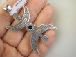 bwe3638 Półksiężyc symbol Kobiecości !!! Niesamowity Długi 5.8 cm Wisior Zawieszka Onyks - regeneruje SERCE, EGZEMY, PAMIĘĆ SREBRO 925 # - 6