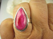 bpe7996 Rubinowa Kropla !!! Orientalny Delikatny Pierścień Rubin Indyjski Rubiny r.19 Srebro 925 # - 4