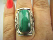 bpe4539 Biżuteria Egzotyczna !!! Pierścień MALACHIT - pobudza kreatywność r.17 Srebro 925 # - 6