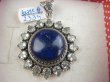 bwee2334 LUKSUSOWY KLEJNOT 20 g - Piękny Wisior SŁOŃCE Królewski Lapis Lazuli - strażnik prawdy,  BLUE TOPAZ - kamień młodości Srebro 925 # - 5