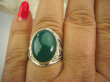 bpe6227 BIŻUTERIA EGZOTYCZNA !!! Przepiękny Delikatny Pierścień Zielony ONYKS - regeneruje SERCE, EGZEMY, PAMIĘĆ r.19 Srebro 925 - 3