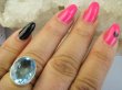 bpee4704 BŁĘKITNE CUDEŃKO  !!! Lśniący Klejnot Klasyczny Pierścień Pierścionek Laboratoryjny BLUE TOPAZ - kamień młodości r.17 Srebro 925 # - 3