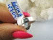 bpee4704 BŁĘKITNE CUDEŃKO  !!! Lśniący Klejnot Klasyczny Pierścień Pierścionek Laboratoryjny BLUE TOPAZ - kamień młodości r.17 Srebro 925 # - 7
