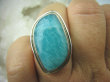 bpe6069 MORSKA FALA  !!! CUDOWNY Klasyczny Pierścień Turkusowy Amazonit - Kamień Marzeń i realizacji r.17 lśniące Srebro 925 # - 4