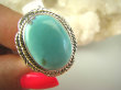 bpe7741 Niezwykły OKAZ Delikatny Pierścień naturalny TURKUS ARIZONA Turkusy r.17 egzotyczne Srebro 925 # - 8
