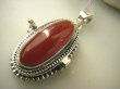 bwe3154 Piękny  Sekretnik MEDALION Na Zdjęcia FOTO lub Marzenia otwierany Wisior czerwony Onyks Srebro 925 # - 6
