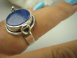 bpe6335 Biżuteria Orientalna !!! Sekretnik Otwierany Pierścień zdjęcia lub marzenia Granatowy LAPIS LAZULI r.15/ r.16 Srebro 925 # - 3