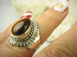 bpe8592 Śliczniutki Pierścień Pierścionek Tygrysie Oko - Wspomaga leczenie Oczy Astma Krążenie i TRAWIENIE r.15 Srebro 925 - 2