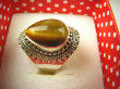 bpe8592 Śliczniutki Pierścień Pierścionek Tygrysie Oko - Wspomaga leczenie Oczy Astma Krążenie i TRAWIENIE r.15 Srebro 925 - 5