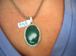 bwe3588 Cudowny Wisior Zawieszka zielony Onyks - regeneruje SERCE, EGZEMY, PAMIĘĆ Srebro 925 # - 9