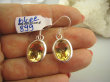 bkee899 PIĘKNE!!  LŚNIĄCE CUDOWNE OKAZY 7 gramów !!! Piękne Kolczyki ZŁOTY ZÓŁTY CYTRYN - kamień antycukrzycowy Srebro 925 - 3