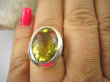 bpee3443 Genialny TAK Piękny ! Pierścień Słoneczny żółty CYTRYN LEMON  - OKAZ NAJWYŻSZA JAKOŚĆ KAMIENIA Cytryn - kamień antycukrzycowy r.18 Srebro 925 # - 4