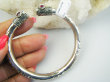 bb3929 Ależ piękna !!! LUKSUSOWA PIĘKNOŚĆ !!! CUDOWNA DUŻA 29G Orientalna Otwarta Bransoleta Bangla szlifowany Rubin Indyjski Rubiny Srebro 925 # - 9
